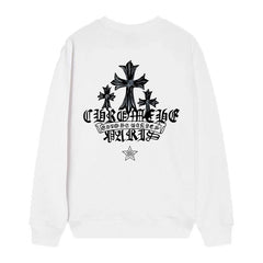 Letter Cross Pattern Sweatshirt #D11