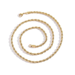 Men's Stainless steel twist Necklace #CHA094