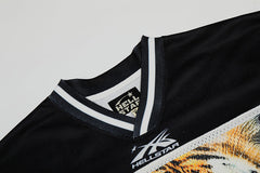Tiger Print Mesh Jersey