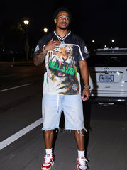 Tiger Print Mesh Jersey