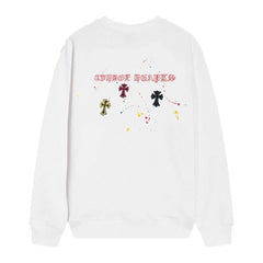 Letter Cross Pattern Sweatshirt #D01