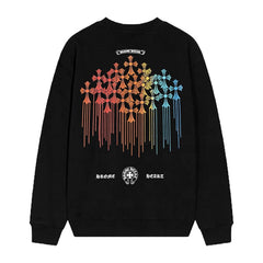 Letter Cross Pattern Sweatshirt #D07