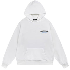 Letter Cross Pattern Hoodie #B102