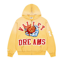 Letter Pattern Hoodie #V130