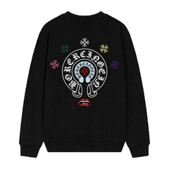 Letter Cross Pattern Sweatshirt #D16