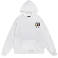 Letter Cross Pattern Hoodie #B36
