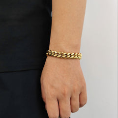 Men's Spring Clasp Cuban Bracelet #CHA044
