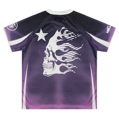 Sports Purple Mesh Jersey