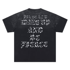 Skulls Applique Heavy Washed Tee