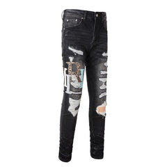Patchwork Jeans #1323