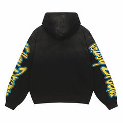 Letter Pattern Hoodie #V3399