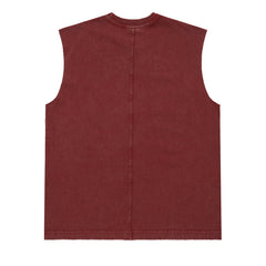 Singer Print Sleeveless T-Shirt Vest #V1300