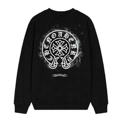 Letter Cross Pattern Sweatshirt #D13
