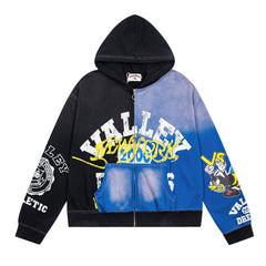 Letter Pattern Hoodie #VA08