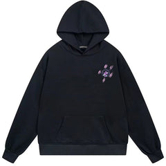Letter Cross Pattern Hoodie #B02