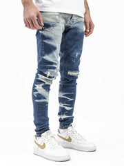 MODP Bleached on Blue Jeans