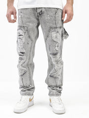 MODP Distressed Grey Jeans