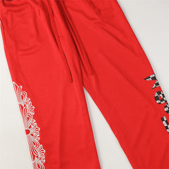 CH Mesh Cross Print Pants #C1004