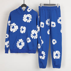 The Cotton Wreath Hoodie Blue