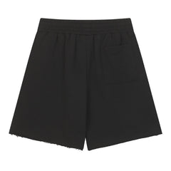 Letter Pattern Shorts #S232 Black