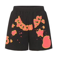 Letter Star Pattern Shorts #S233
