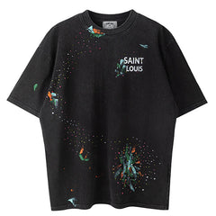 Letter Logo Print T-Shirt