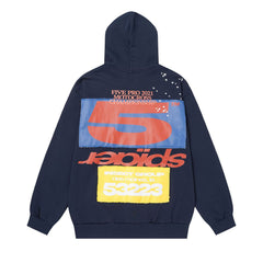 Letter Pattern Hoodie #242