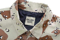 letter print camouflage coach Jacket