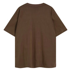 Number T-Shirt Brown