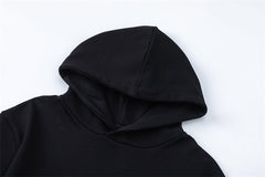 Pattern Letter Hoodie #7229