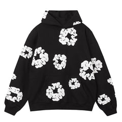 The Cotton Wreath Hoodie Black