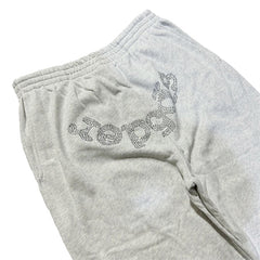 Letter Pattern Rhinestones Pants #S556