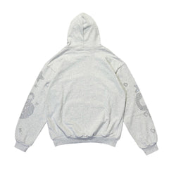 Rhinestone Letter Hoodie #S555