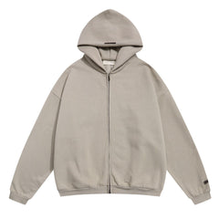Zippered Cardigan Hoodie