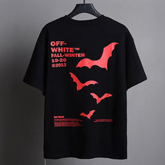 Flying bird letter pattern T-Shirt