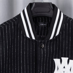 Letter Embroidery Bomber Jacket #DW5