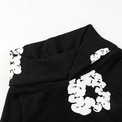 The Cotton Wreath Hoodie Black