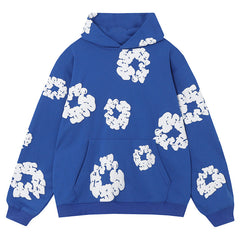 The Cotton Wreath Hoodie Blue