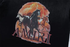 Horse pattern T-shirt