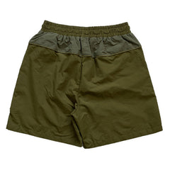 Colorblock Embroidered Letters Shorts
