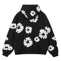 The Cotton Wreath Hoodie Black