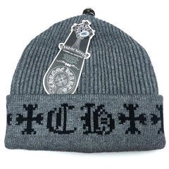 CH Letter Pattern Knit Hat