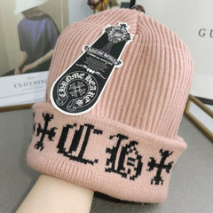 CH Letter Pattern Knit Hat