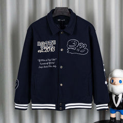 Letter Embroidered Jacket #DW2