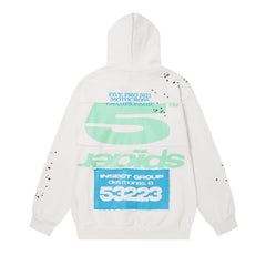 Letter Pattern Hoodie #242