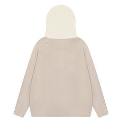 Knitted Sweater Hoodie
