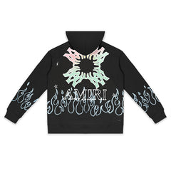Letter Pattern Hoodie #V5899