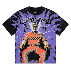Skull Throne Pattern T-shirt #G1203