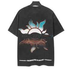 Skull Guitarist Pattern T-shirt #G6175