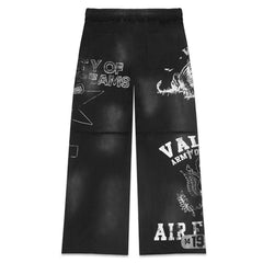 Letter Pattern Pants #V8298